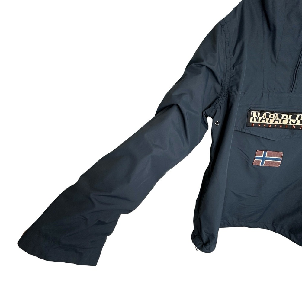 Napapijri Rainforest Anorak Hooded Jacket Mens XL Gorp Travel Hiking Outdoors - Picture 10 of 11